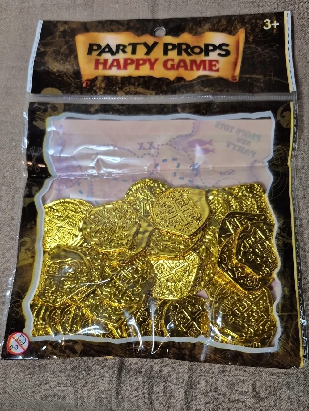 Party Props Happy Game Gold Pirate Coins Pack